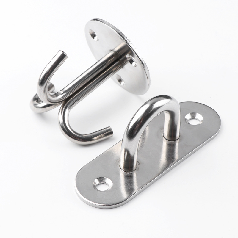 Stainless Steel Wall Ceiling Hook Black Top Hook Sandbag Projection Curtain Roof Ceiling Hook Fan Hook Single Hook