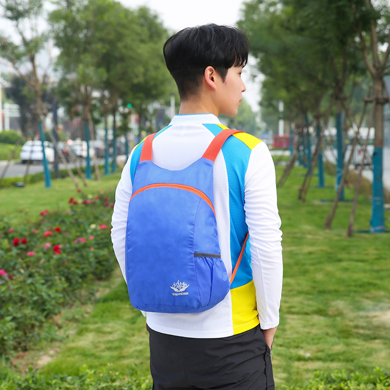 Walking Cross-border Outdoor Cycling Bag Ultra Light Oxford Cloth Mountaineering Skin Bag Water-repellent Foldable Mountaineering Backpack