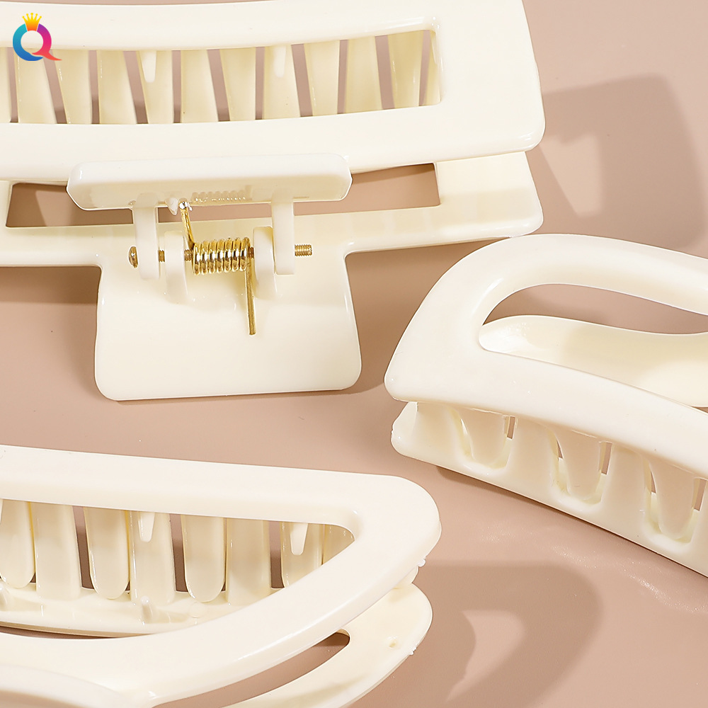 Qiyue határokon átnyúló színátmenetes hajtű matt fogócsat édes női cápacsat hajcsat hajkiegészítők nagykereskedelemben_voghion.com