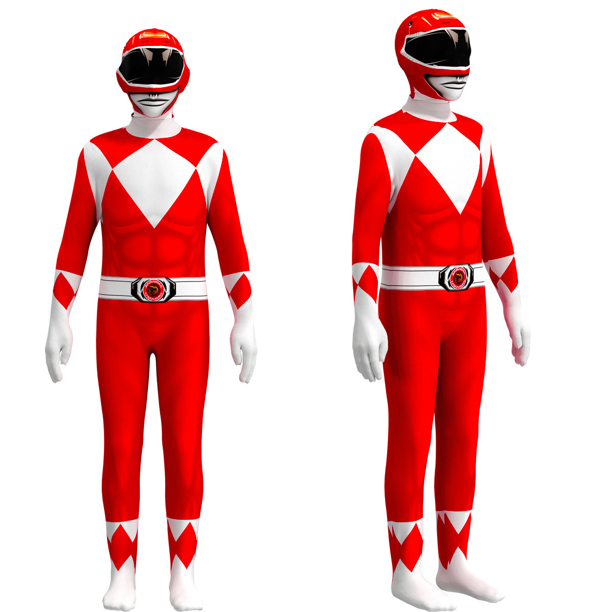 Dinosaur team overlord Dragon King White Tiger joint cos jumpsuit children's clothes cosplay all-inclusive tights