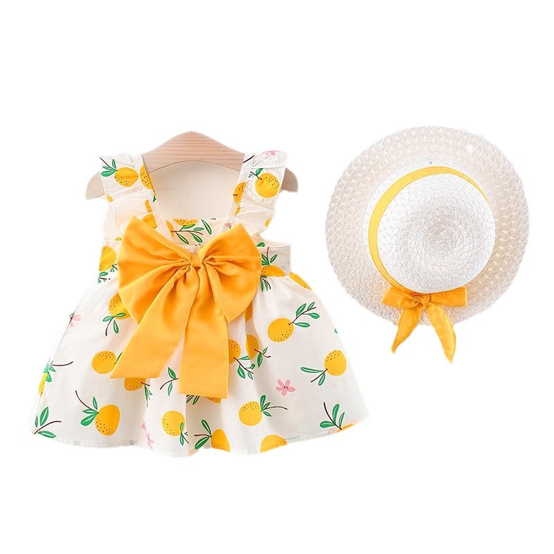 Summer New Princess strap dress baby cotton skirt selling children's clothing a generation of 1057
