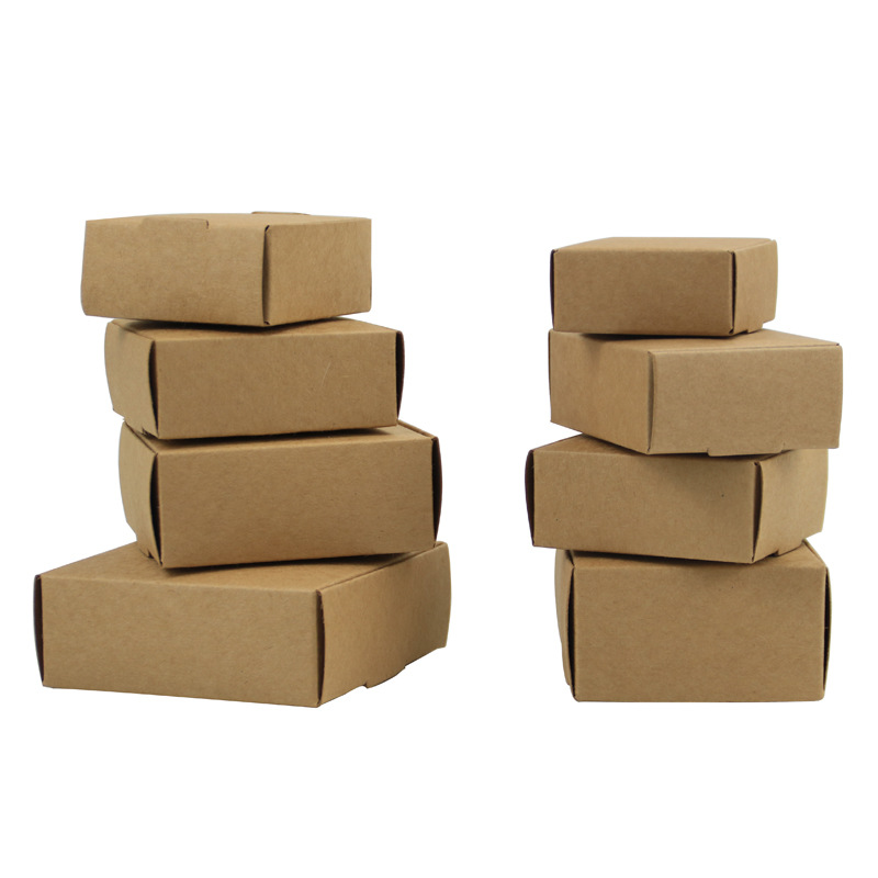 European-style New Kraft Paper Box Flying Machine Box Small Jewelry Box Packaging Paper Box Candy Box Three-color Choice