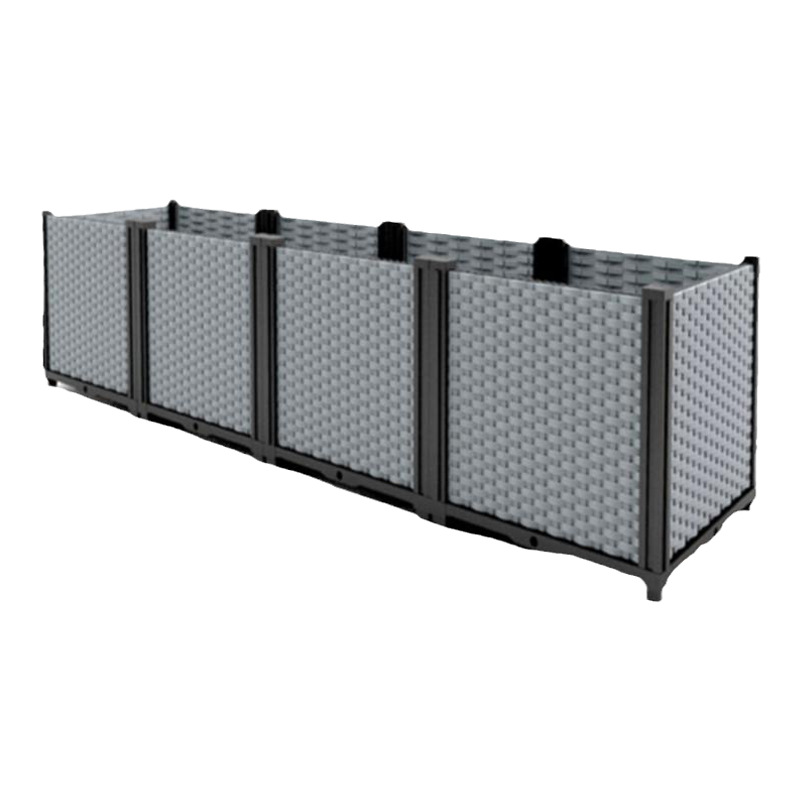 Vegetable pot household vegetable box roof outdoor flower box planting box large flower pot rectangular plastic household seed