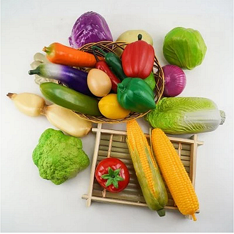 Simulation vegetable model photo props kitchen decoration ornaments physical teaching aids fruit and vegetable early education simulation Chili