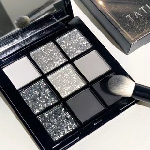 tatibeauty Smoked Makeup New Black Swan 9 Color Eye Shadow Plate European and American Niche Dark Cement Grey Fly Powder