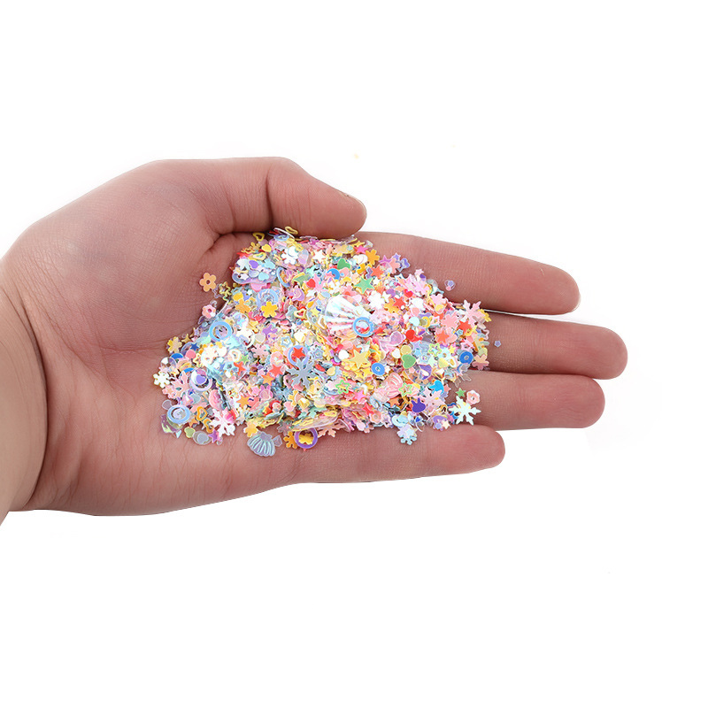 20ml bottled nail art sequins multi-series mixed colorful shell laser handmade DIY mobile phone shell quicksand
