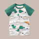 Summer Baby Haili Thin Men's and Women's Baby Body Clothes Cotton Short-sleeved Bag Fat Clothes Newborn Cardigan Climbing Clothes