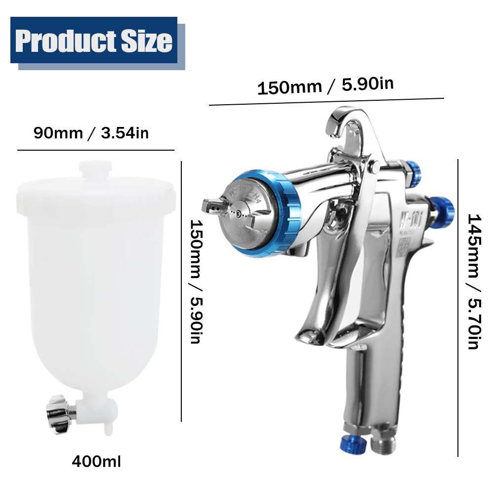 Cross-border spot W101 on pot high atomization car paint furniture paint boutique spray gun paint topcoat spray gun