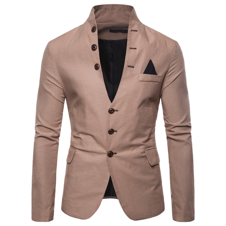 2023 Foreign Trade Cross-border European Suit Multi-button Decorative Casual Collar Suit Fashion Suit Jacket Men Wholesale