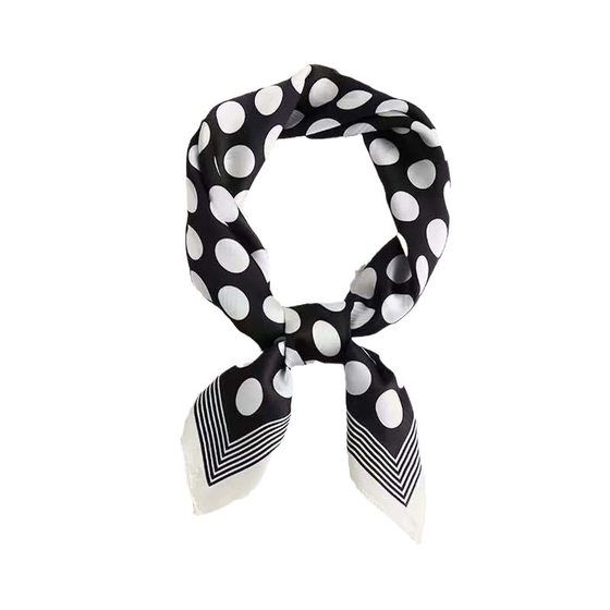 New Silk scarf women's fashionable all-match high-grade small square scarf neck scarf spring and autumn retro scarf tie bag
