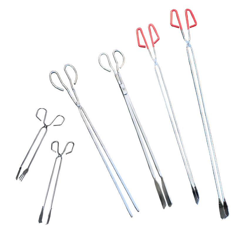 LLength Stainless Steel Garbage Clip Fire Tongs Clip Picker Ticker Sanitation Garbage Tongs Food Clip Carbon Clip