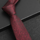 8cm wine red check hand