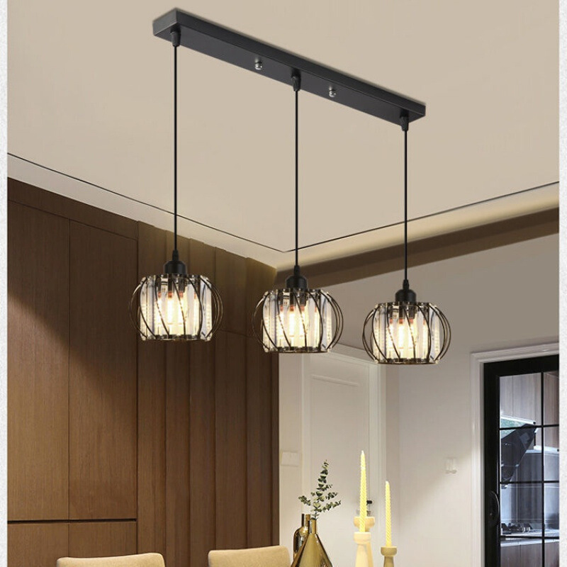 Cross-border Crystal Chandelier Iron Vintage Restaurant Clothing Cafe Shop Window Modern Art Chandelier