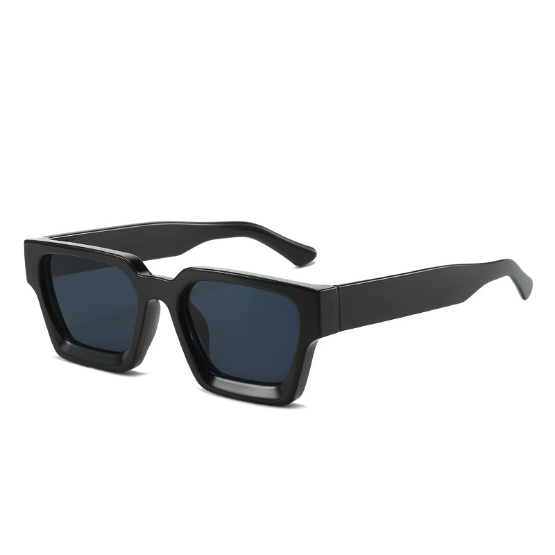 Cool square glasses new European and American thick frame sunglasses trendy box foreign trade glasses personalized cross-border large frame sunglasses