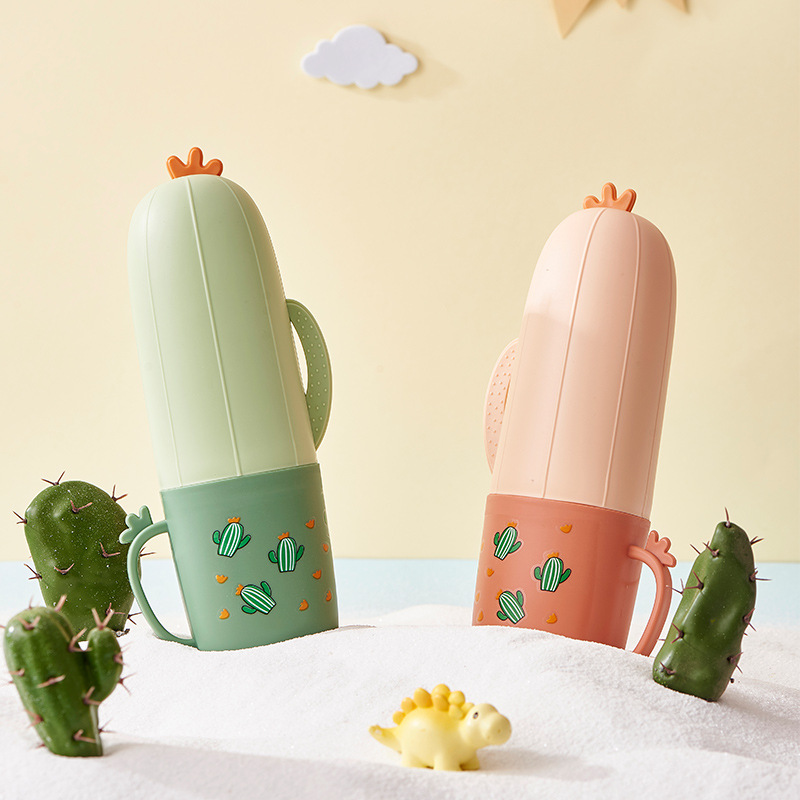 Opening Military Training Student Dormitory Dental Cartoon Cute Travel Toothpaste Toothbrush Storage Box