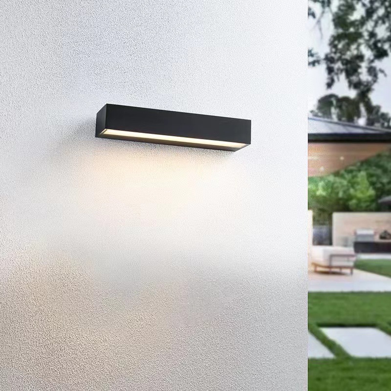 Cross-border outdoor long wall lamp waterproof Villa courtyard exterior wall lamp outdoor wall lamp balcony terrace signboard wall washing lamp