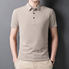 Polo Shirt Men's Short-sleeved Solid Color Lassel T-shirt Men's Cotton Summer New Loose Half-sleeved Casual Trendy Brand Men's Clothing