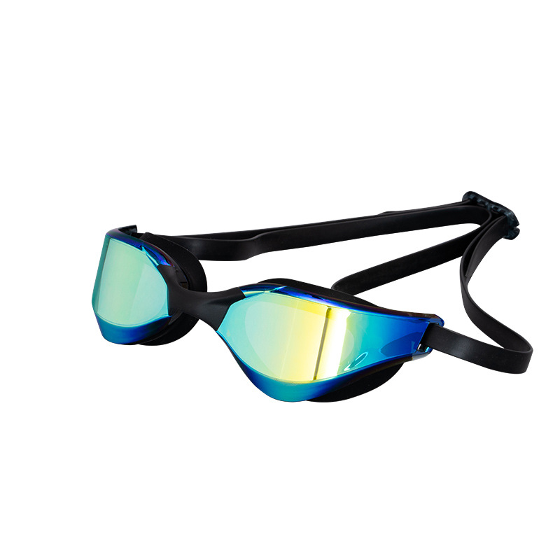 New swimming goggles adult HD anti-fog plating swimming goggles competition training swimming goggles small frame transparent swimming goggles wholesale