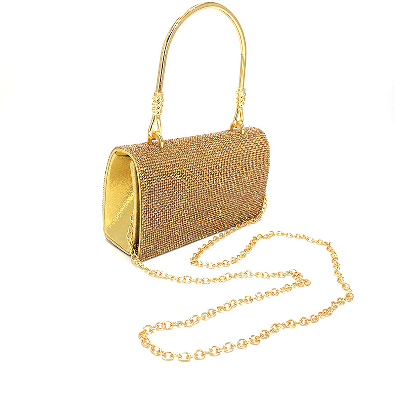 Cross-border E-commerce Dinner Bag Shining Full Diamond Clutch Bag European and American Advanced Wrist Bag Underarm Bag Factory Direct Supply