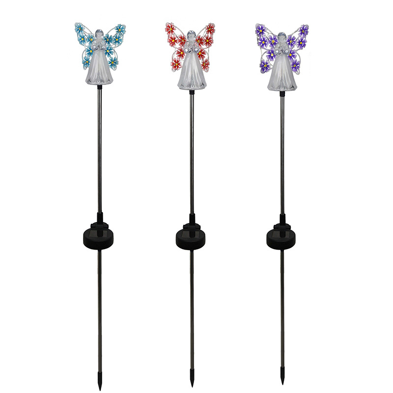 Amazon New Solar Angel Garden Lights Outdoor Decorative Angel Solar Lights Courtyard Garden Lights