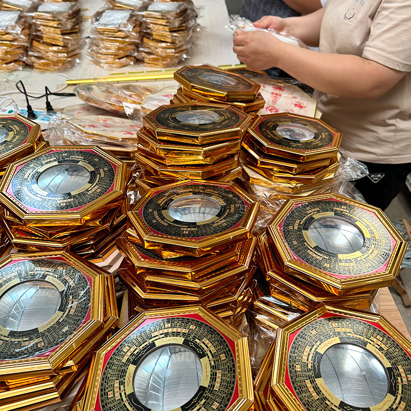 Wholesale alloy Phnom Penh bagua mirror concave convex mirror home nine palace tai chi pendant crafts ornaments a generation of hair