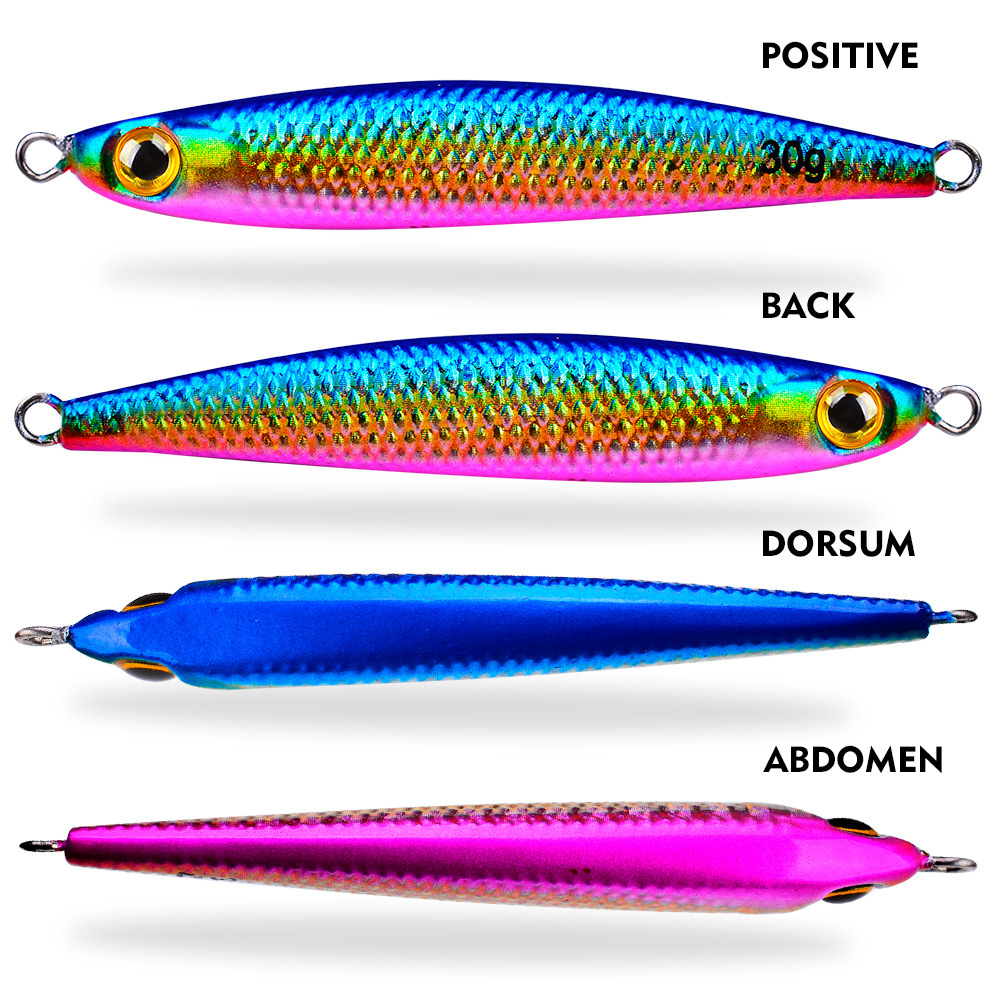 Far into the road iron plate small lead fish 7G 10g 15G 20g 30g freshwater sea fishing cocked bass Luya sequins