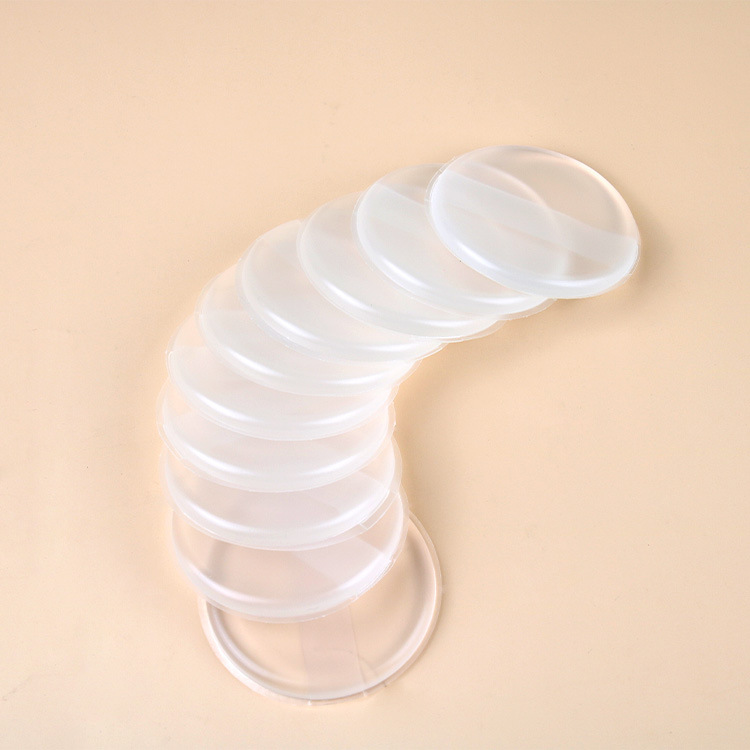 Silicone puff Q elastic soft and tender do not eat powder beauty tools beauty shop special puff air cushion round transparent silicone