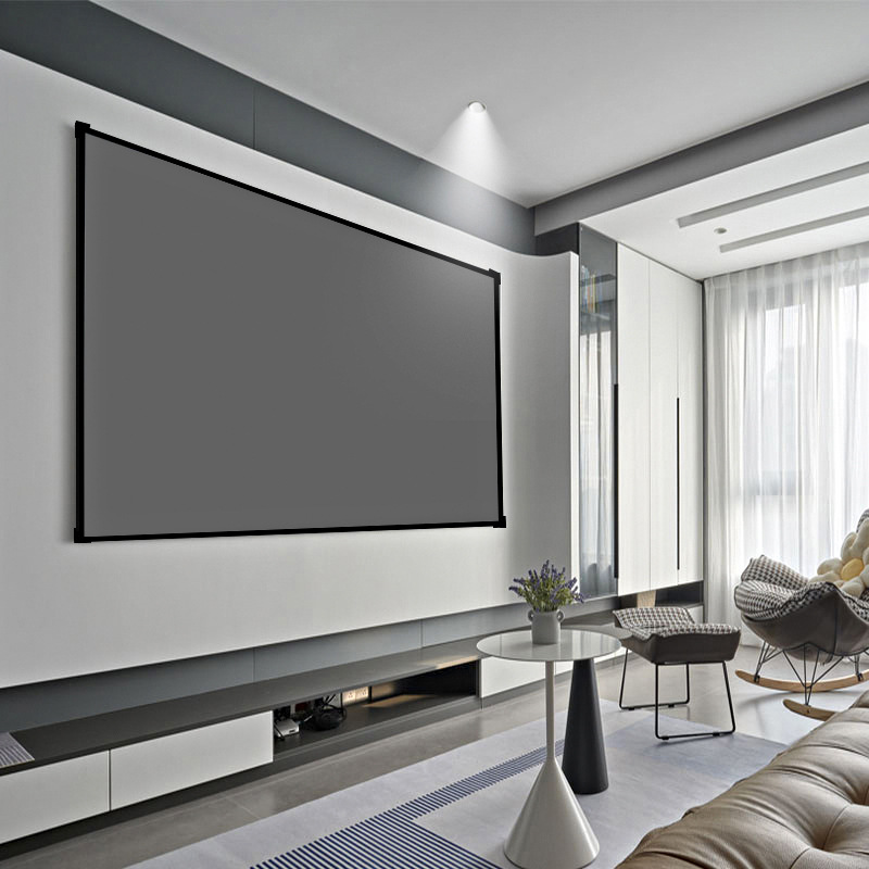High Definition Picture Frame Curtain Home 72-200-inch Extreme Rice Nut Dangbei 4K Ultra Narrow Edge Anti-light Projector Curtain