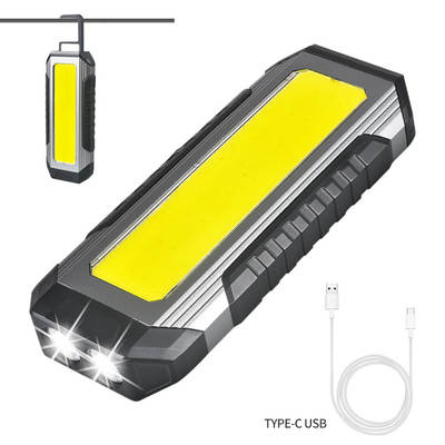 COB work light auto repair flashlight magnet led strong light super bright repair car charging handheld lighting lamp