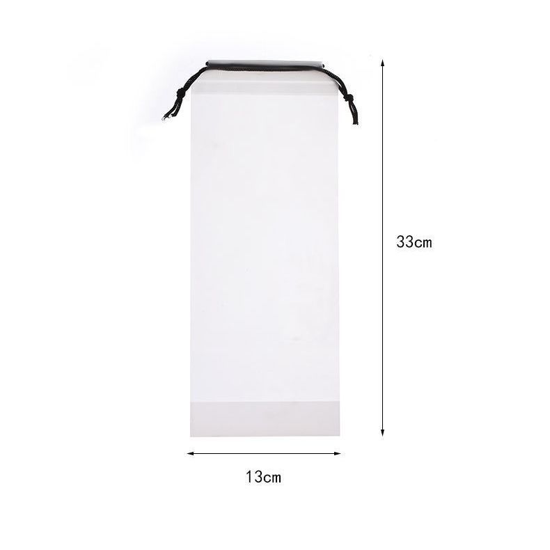 Mouse pad packing bag plastic thickened keyboard yoga mat storage bag frosted translucent umbrella drawstring drawstring bag
