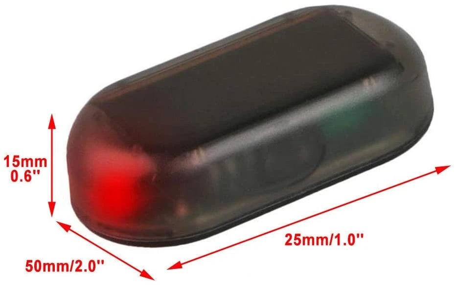 in stock sale car red and blue solar free wiring warning lights led decorative anti-theft lights strobe lights