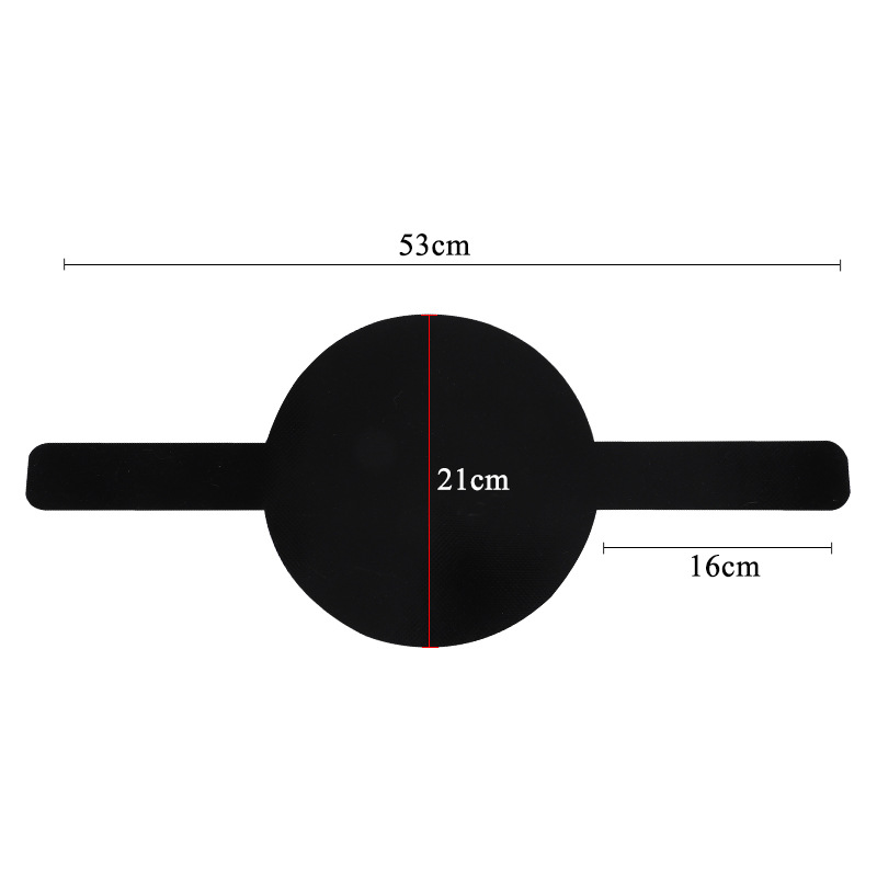 Long handle non-stick Dutch pot mat black oil-proof easy to clean silicone baking mat baking temperature Dutch pot mat