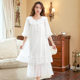 Cross-border 2023 Spring and Summer New Half Sleeve Lace Pajamas Women's Modal Mesh Palace Style Princess Home Clothes