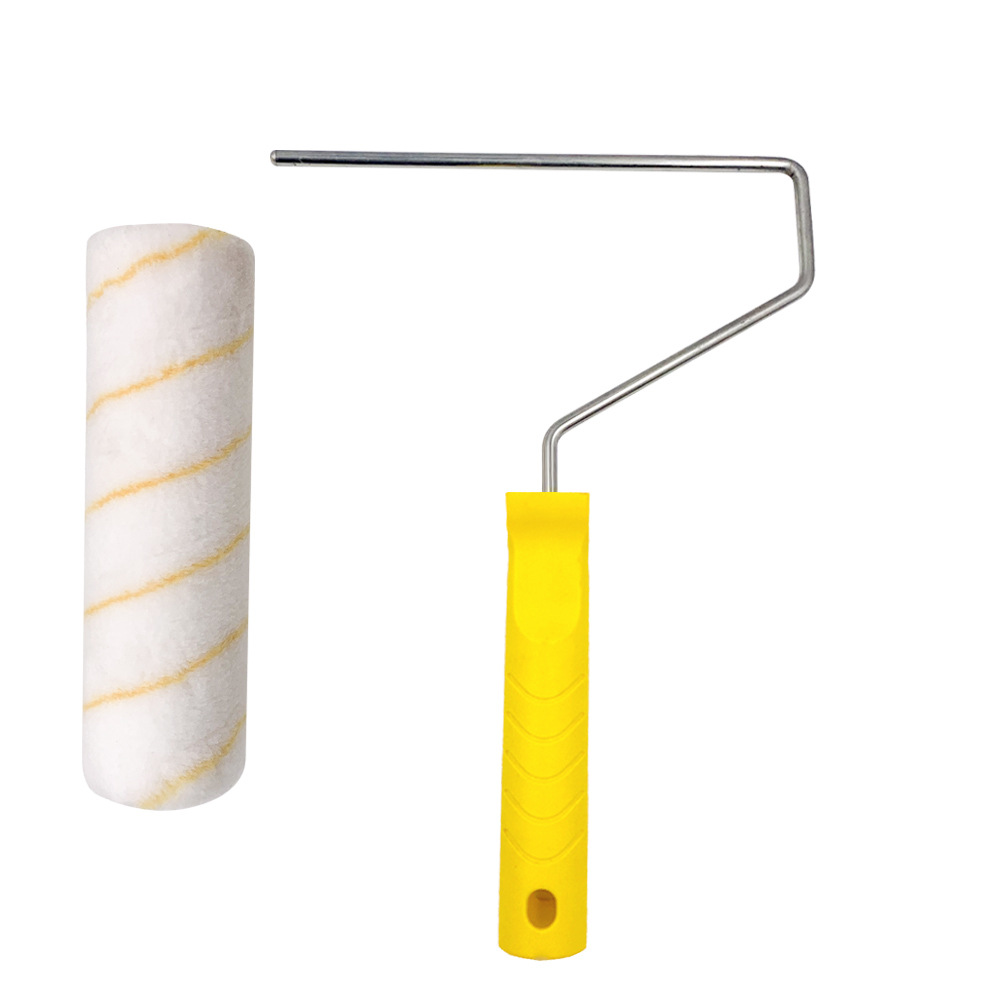No dead angle microfiber wool factory direct wholesale 6 inch 9 inch latex paint wall tools polyester paint roller brush