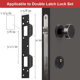 Heavy Duty Metal Latch Plate Reinforcement Double Hole Reinforcement Buckle Plate Security Latch Plate for External Internal Sector