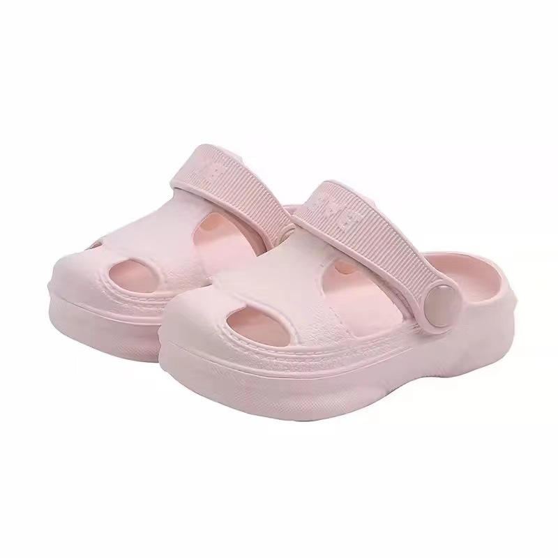 Children's Slippers Hole Shoes Boys Summer Non-slip Soft Bottom Baby Toe Outer Wear Beach Sandals and Slippers for Girls