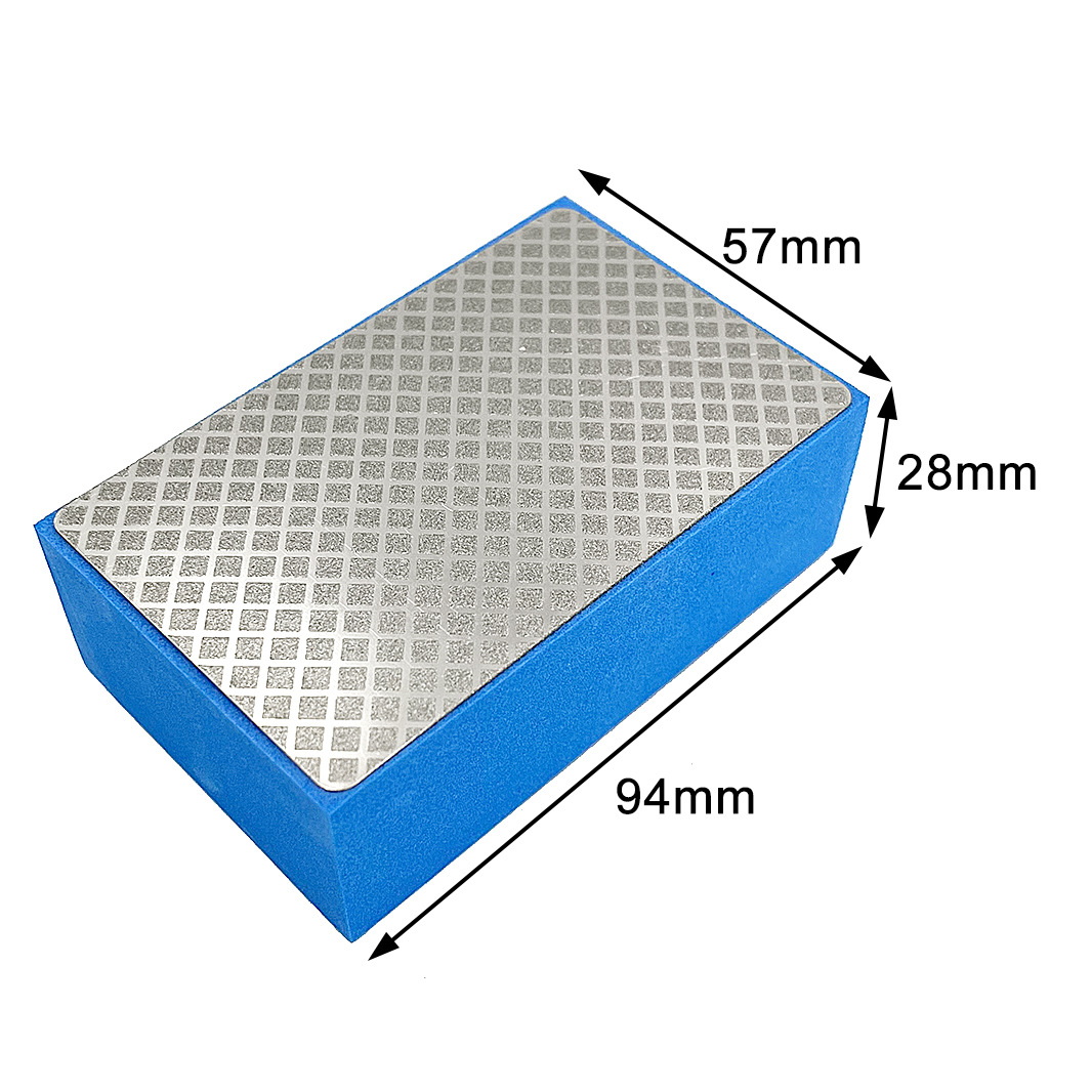 Factory direct supply electroplated pure diamond hand wipe tile trimming polishing sponge Emery hand wipe