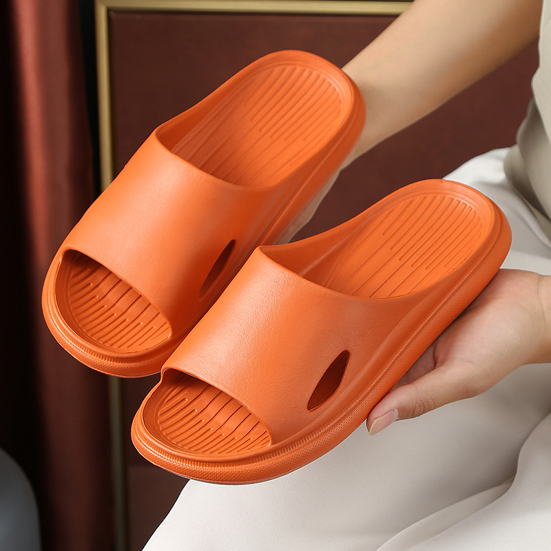 Slippers Home Summer Home Non-slip Wear-resistant Shallow Mouth Thin Comfortable Classic Bathroom Bath Couple Slippers Wholesale