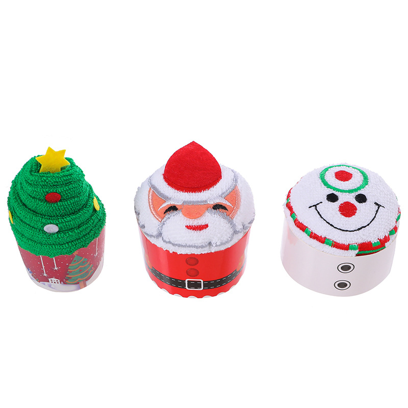 Christmas Tree Old Man Snowman Elk Doll Cake Towel Company Christmas Eve New Year Event Gift Factory Store