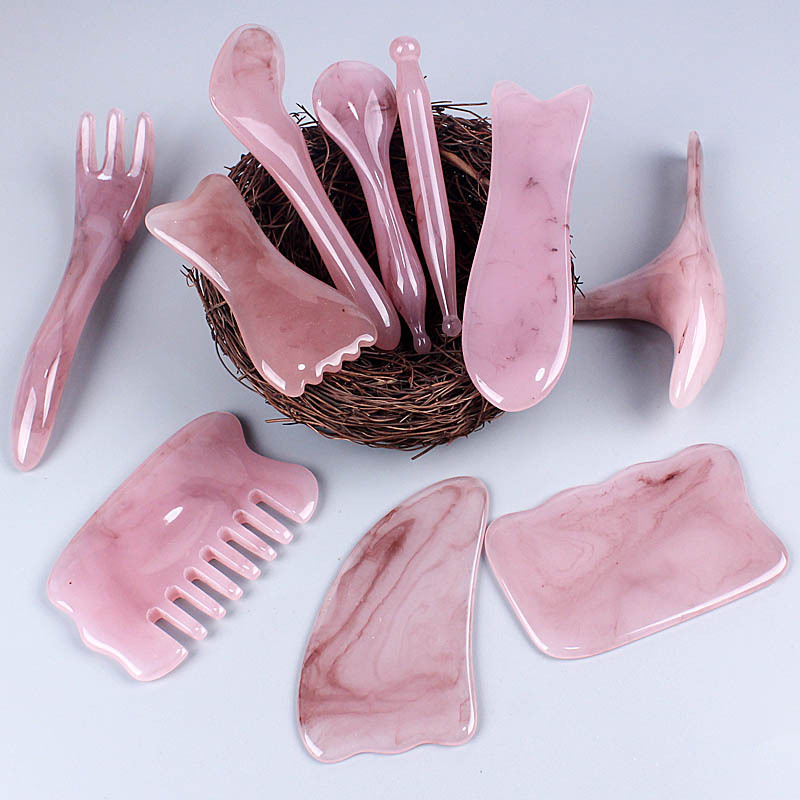 Beeswax resin meridian massage facial body universal facial acupuncture pen tendon pulling suit pick bar scraping board