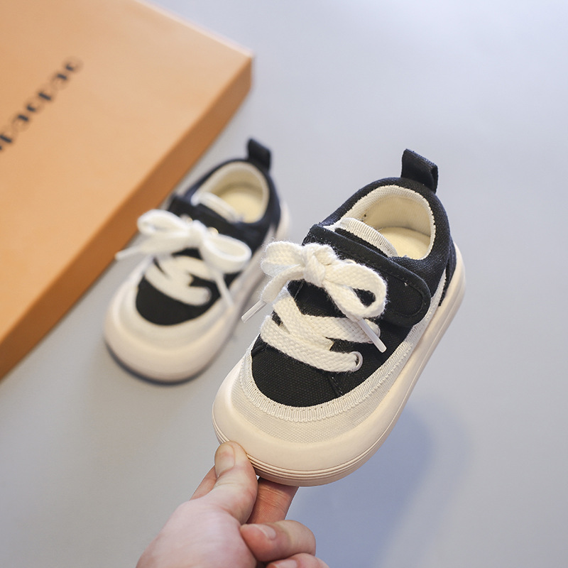 Children's Canvas Shoes Autumn New Boys' Cloth Shoes Soft-soled Casual Children's Shoes Girls' Board Shoes Baby Ugly Cute Shoes Trendy