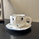 Blue Flying Swallow Cup and Saucer