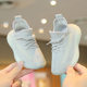 Children's coconut shoes 2024 spring boys' sneaker breathable mesh shoes flying woven girls' casual shoes soft bottom baby shoes
