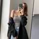 Spring Girl Beautiful Back Wrapping Chest All-match One-piece Sling Vest with Chest Pad Women's Fixed Underwear Without Steel Rings Women's Tube Top