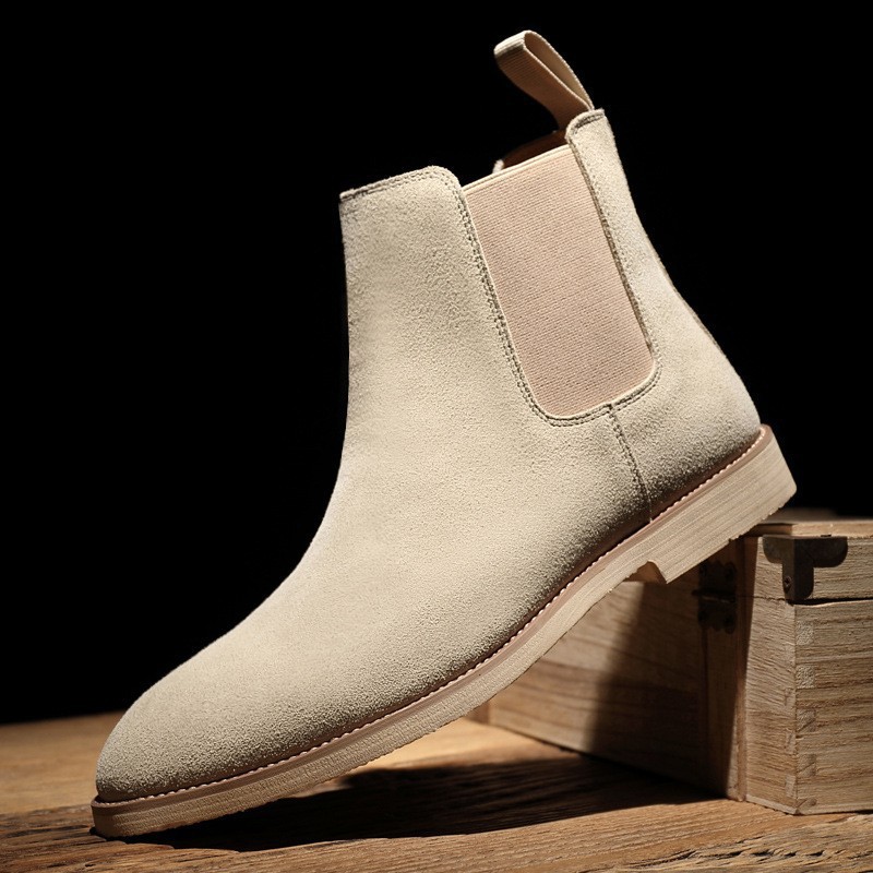Chelsea Boots Men's Cross-border Large Size 48 Supply Autumn and Winter Men's Boots British Martin Boots Men's and Women's Same Style