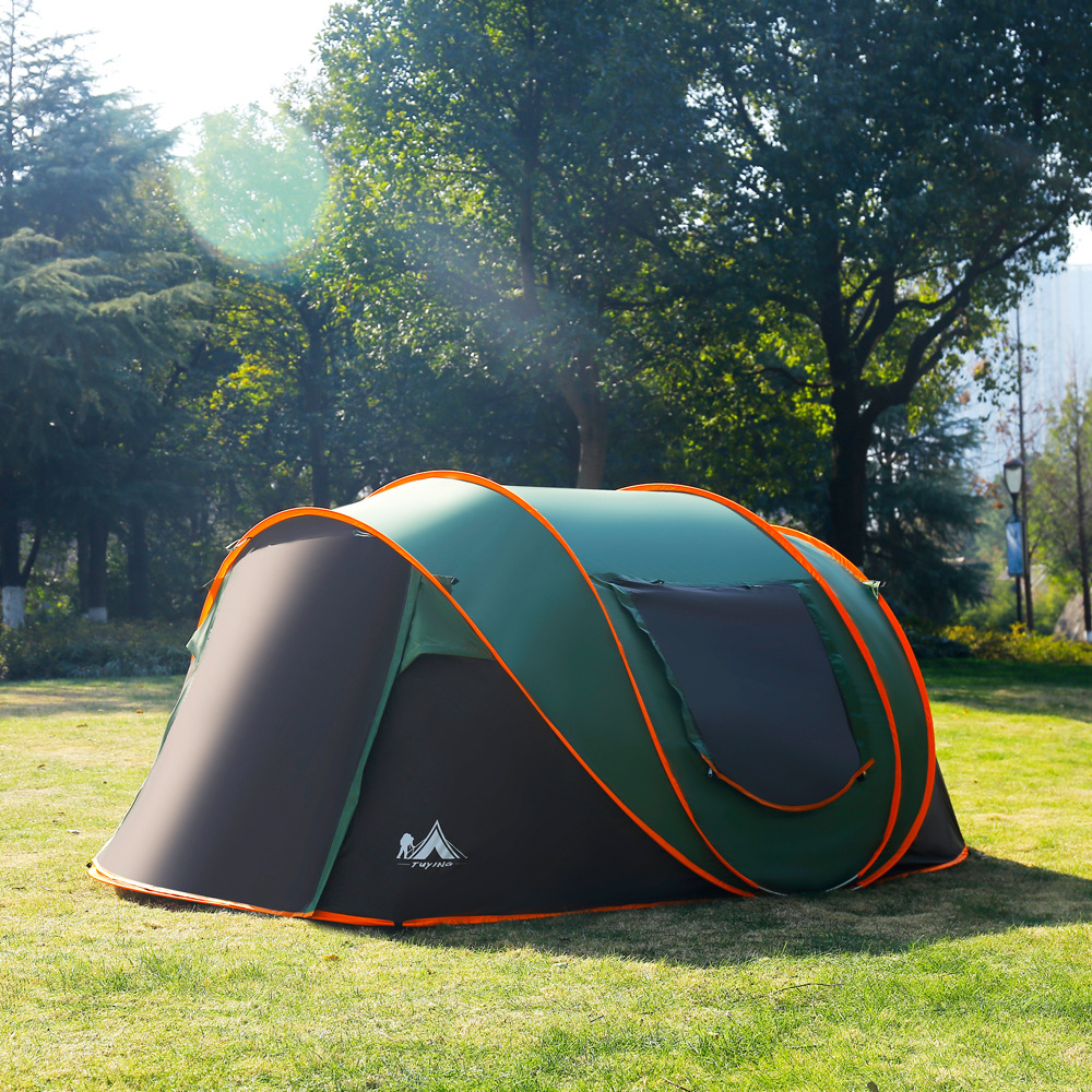 Factory wholesale full-automatic quick-open tent outdoor folding portable rainproof beach camping cross-border supply