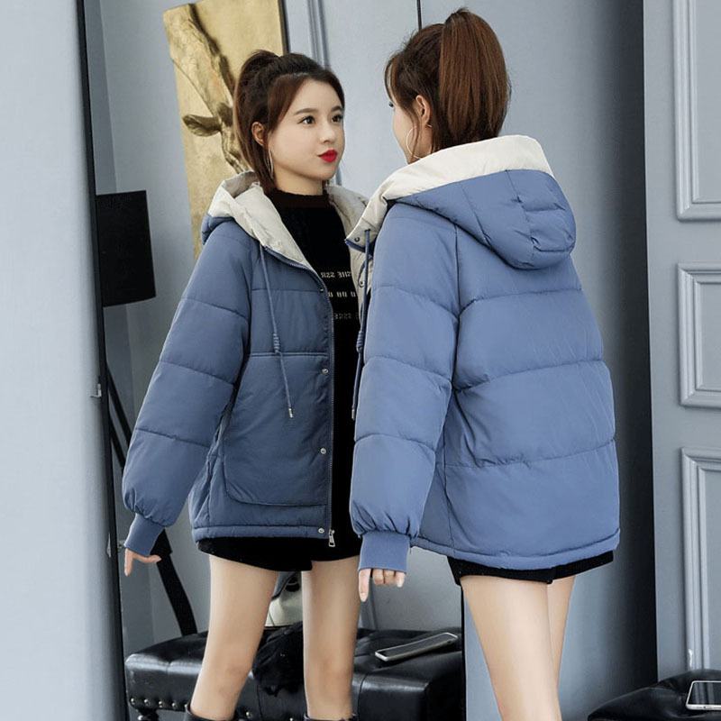 Down cotton-padded coat women's winter 2024 new student Korean style bread coat short cotton-padded jacket loose thickened cotton-padded coat