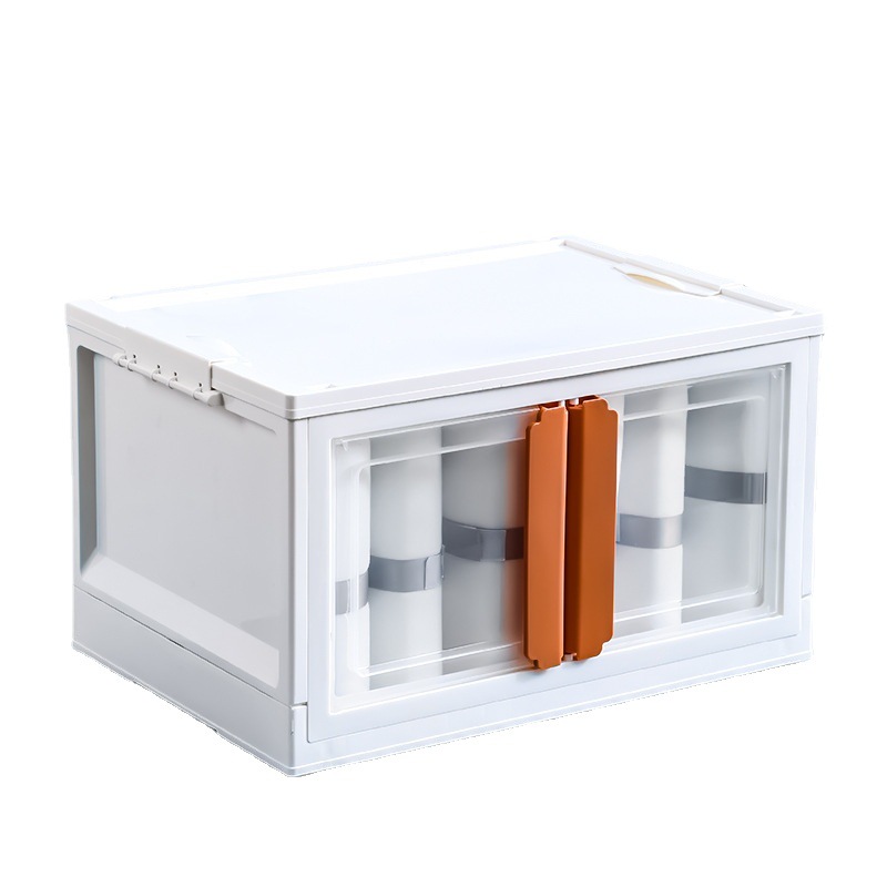 Ruge Double Door Foldable Storage Box Children's Snack Toy Clothes Book Finishing Box Movable Storage Box
