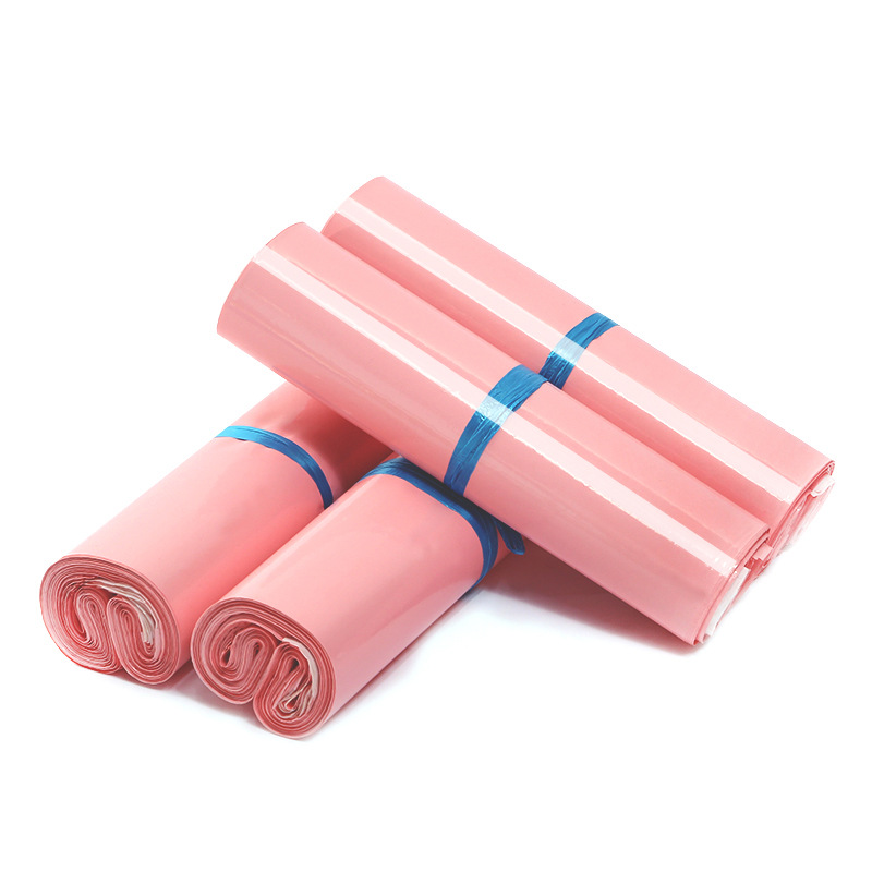 Factory spot color express bag e-commerce logistics packing bag plastic packaging bag waterproof Pink Express bag wholesale