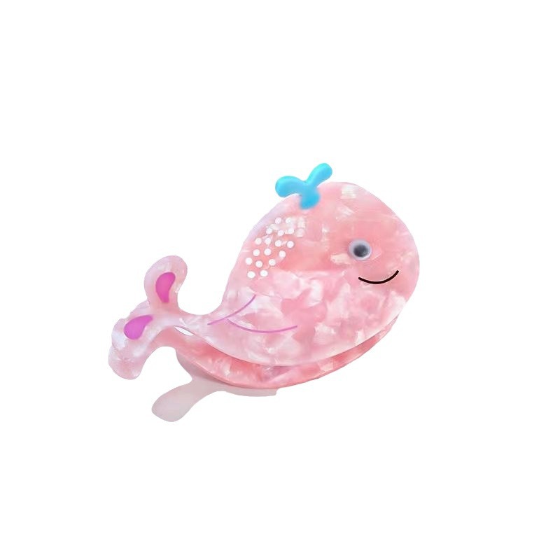 YHJ Haarschmuck Neue Essigsäureplatte Meerestier-Haarnadel Seepferdchen Schildkröte Greifklammer Haar Hai Clip Haarklaue_voghion.com